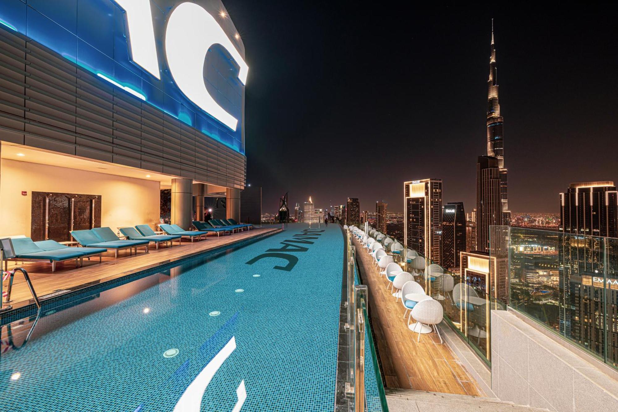 Paramount Midtown, Infinity Pool, Burj Skyline Views Apartment Dubai Exterior photo