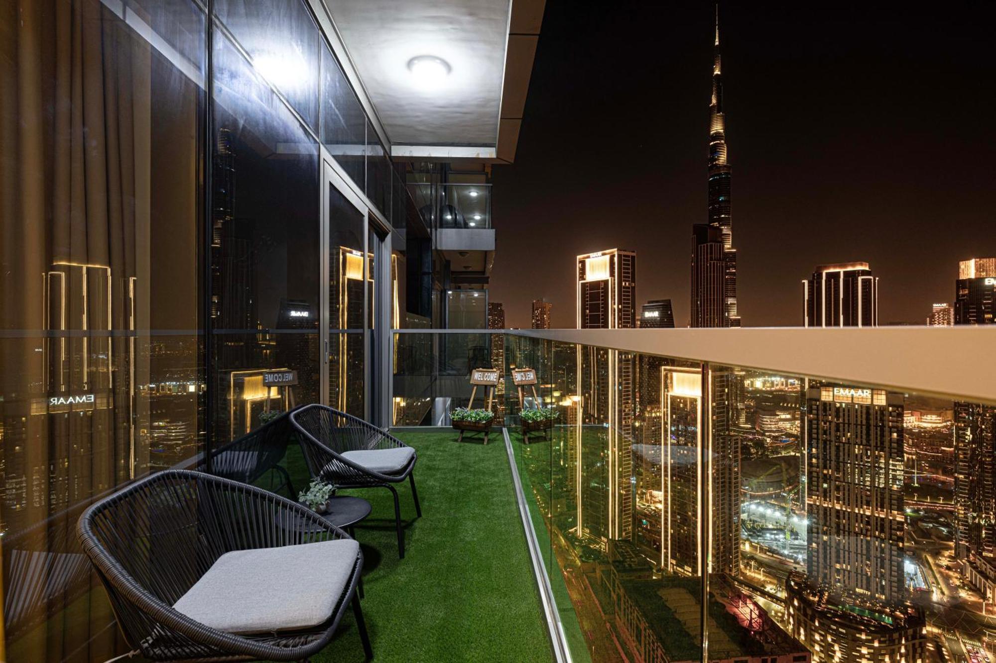 Paramount Midtown, Infinity Pool, Burj Skyline Views Apartment Dubai Exterior photo