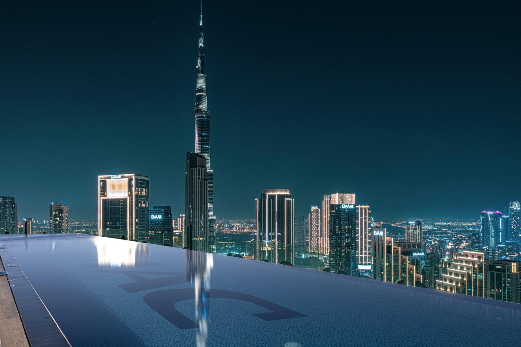 Paramount Midtown, Infinity Pool, Burj Skyline Views Apartment Dubai Exterior photo